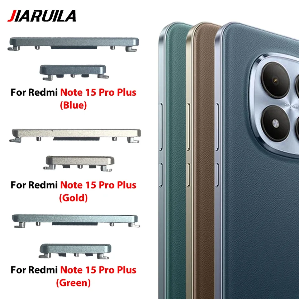 Nuevo para Xiaomi Redmi Note 15 Pro Plus Botones Laterales de Encendido y Volumen Repuestos para Redmi Note 15 5G 2