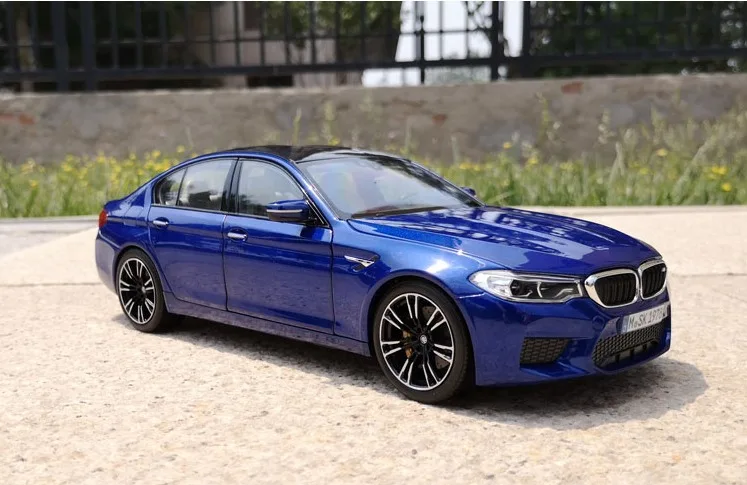 1/18 For BMW M5 F90 2018 BMW M Power Diecast Metal Car Model Kid Toy boys girl Gifts Collection Display Blue Metal,Plastic