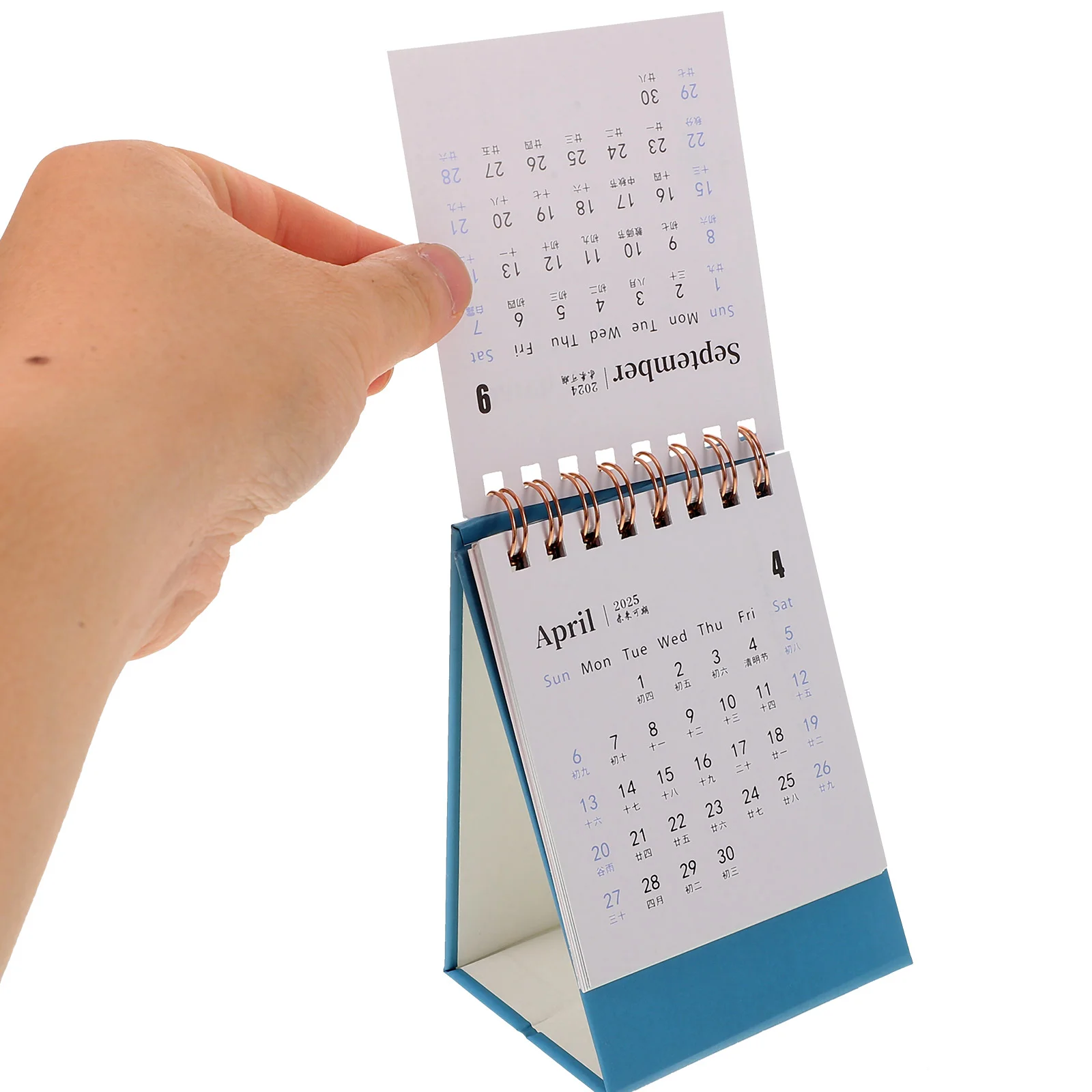 Mini Desk Calendar Desk 2024-2025 Table Calendar Desktop Calendar Spiral Binding Calendar Decor small desk calendar