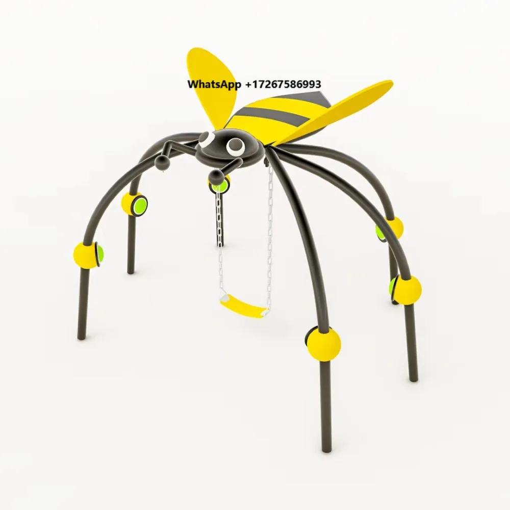 Customized Outdoor Swings for Amusement Parks, Baby Seat Swings for Kindergartens, Children's Net Disc Swings with Metal Frames
