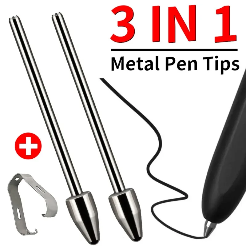 Metal Replacable Pencil Nibs for Samsung Galaxy Tab S7 S8 S9+ S23 Note20 Titanium Alloy Touch Stylus S Pen Tip Wear Resistant