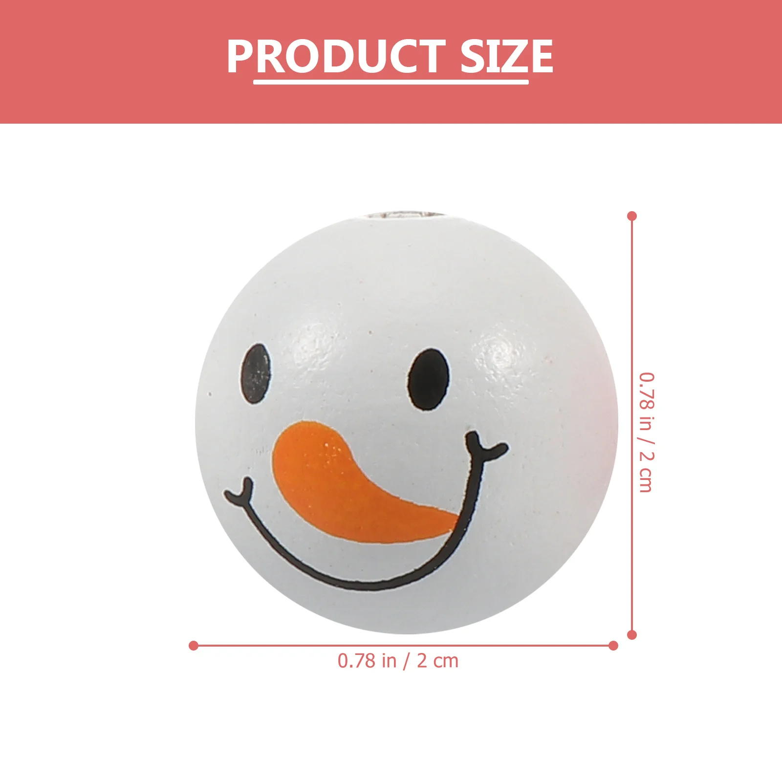 

200 Pcs Jumbo Christmas Ornaments DIY Decorative Pendant Craft Making Wood Beads Halloween Hemp Rope