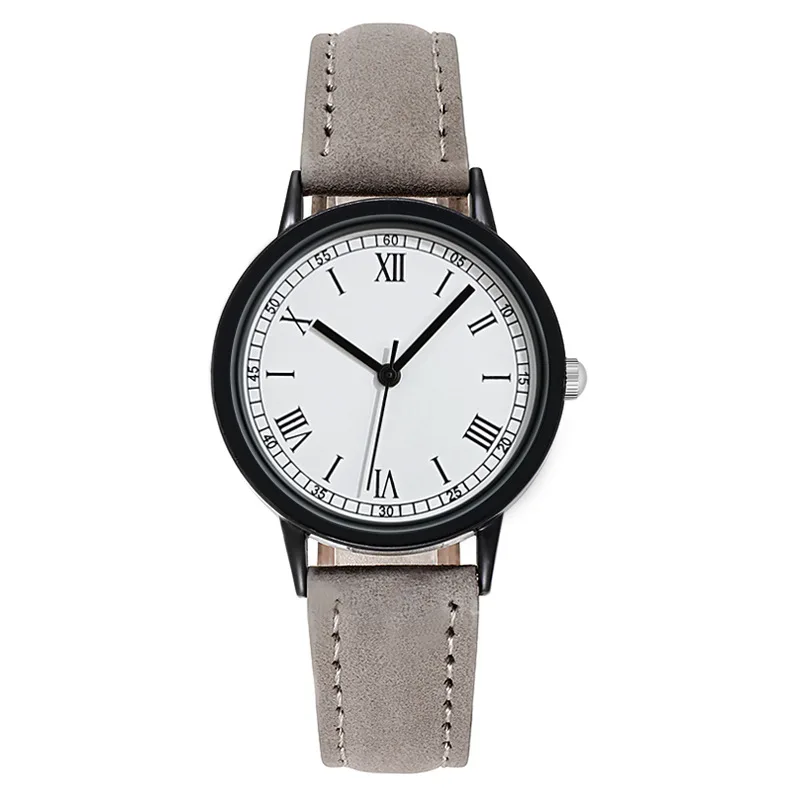 Reloj de pulsera de cuarzo para Mujer, cronógrafo informal de cuero, de lujo