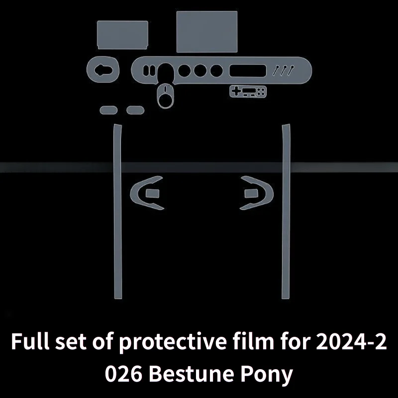 For 24-26 model Bestune Pony interior modifi special center console gear shift  dashboard paint transparent  protective film