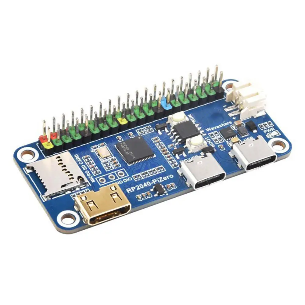 Para placa de desarrollo Raspberry Pi PICO RP2040-PiZero basada en RP2040 Compatible con la interfaz Raspberry Pi GPIO