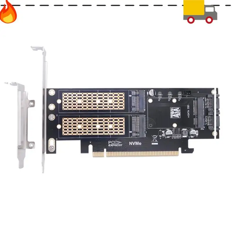 

Discount-PCIE X16 To M.2 M Key NVME SSD Adapter Card PCIE X16 To M.2 B Key SATA SSD Adapter Card MSATA SSD Adapter Card