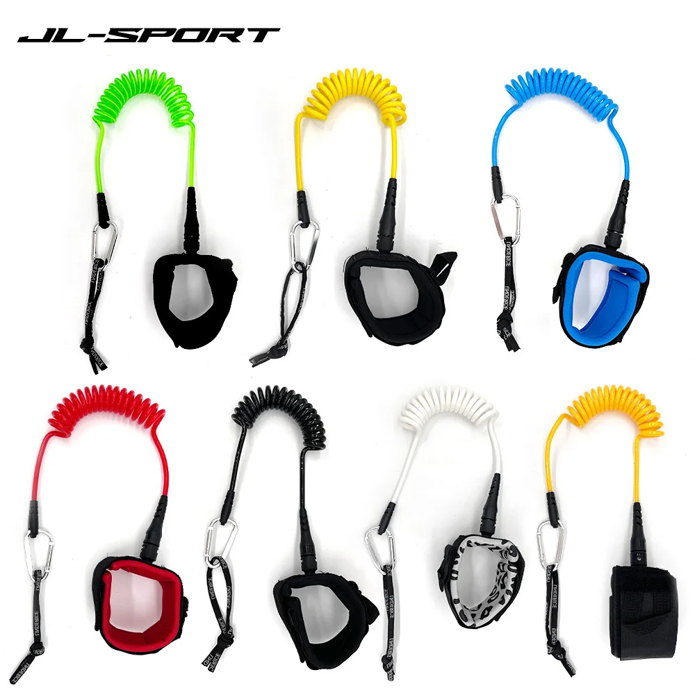 5FT 5MM SUP Board Hand Rope Surf Leash Surfboard Leash TPU Stainless Swivels Inflatable Paddle Board Longboard