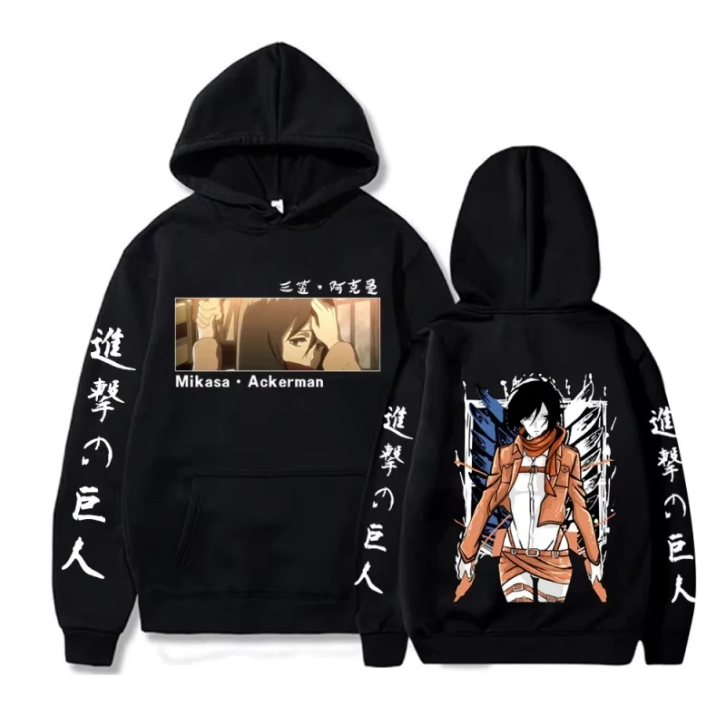 

Levi Ackerman Attack on Titan Hoodies Men Fashion Long Sleeve Sweatshirts Women Casual Harajuku Streetwear Pullovers Sudaderas