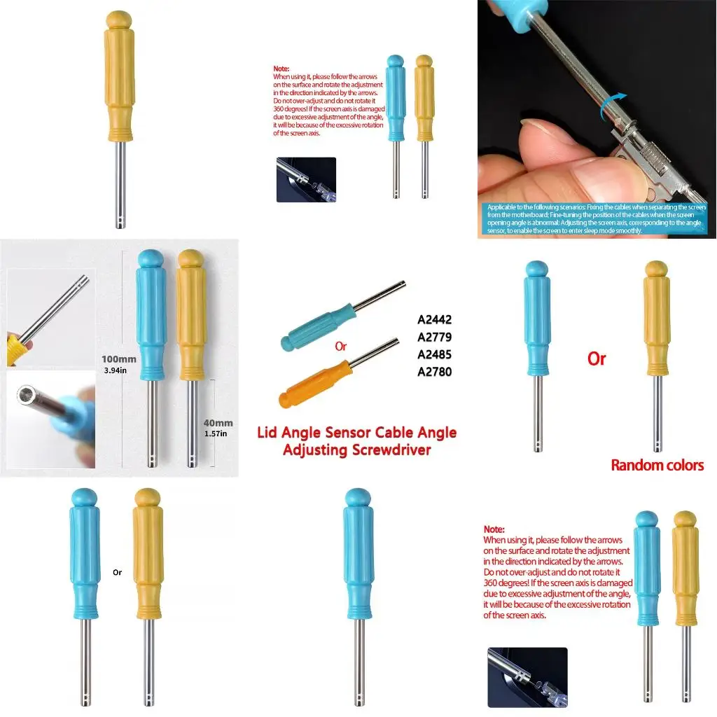  Professional Notebook Angled Sensors Cable Calibration Screwdriver Featuring ergonomic grip