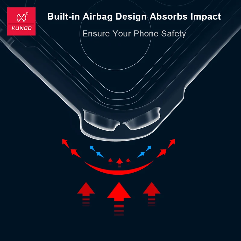 Xundd para POCO X4 GT Funda para Redmi Note 11T 11T Pro Plus 12T Pro Airbag carcasa trasera a prueba de golpes Funda transparente para teléfono