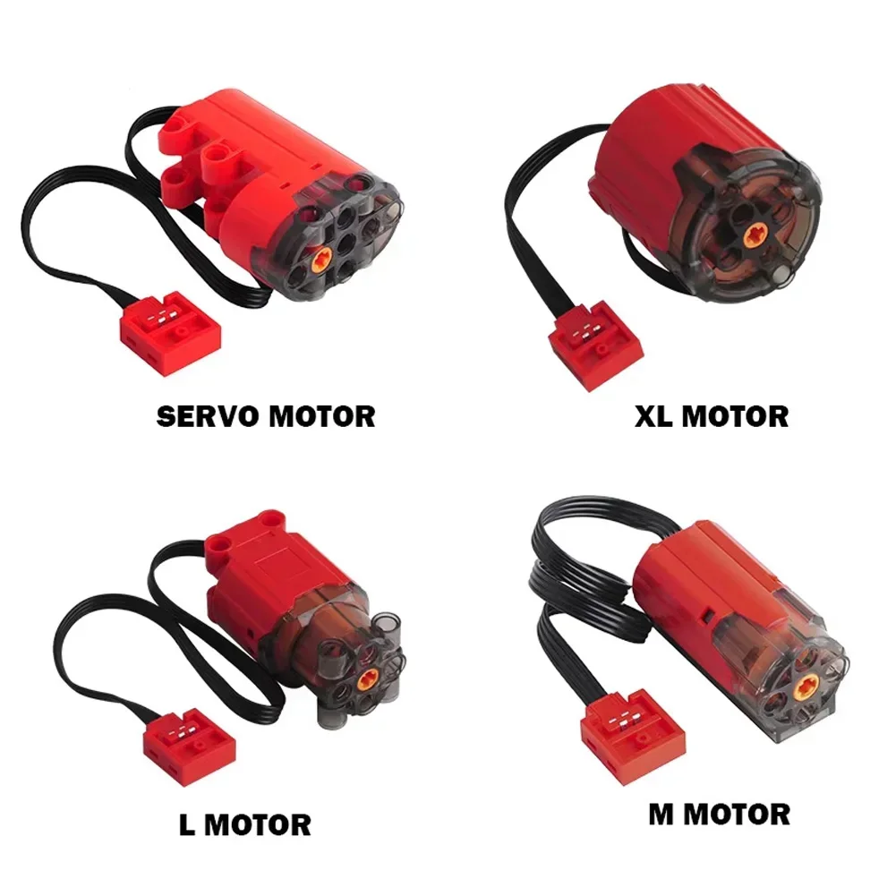 Motor de Control remoto para coche y camión, Servo de bloques de construcción, 7,4 V, M/XL/L, Motor de dirección, maquinaria de tecnología MOC, bricolaje, encendido