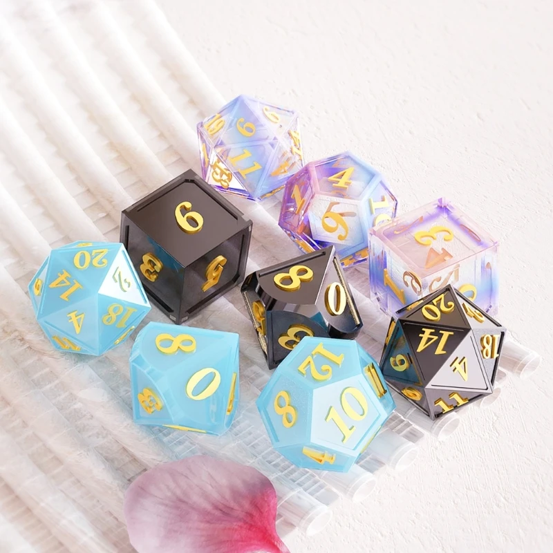 7 Dices Square Dices Mold Numbers Game Silicone Mold Transparen Dropship