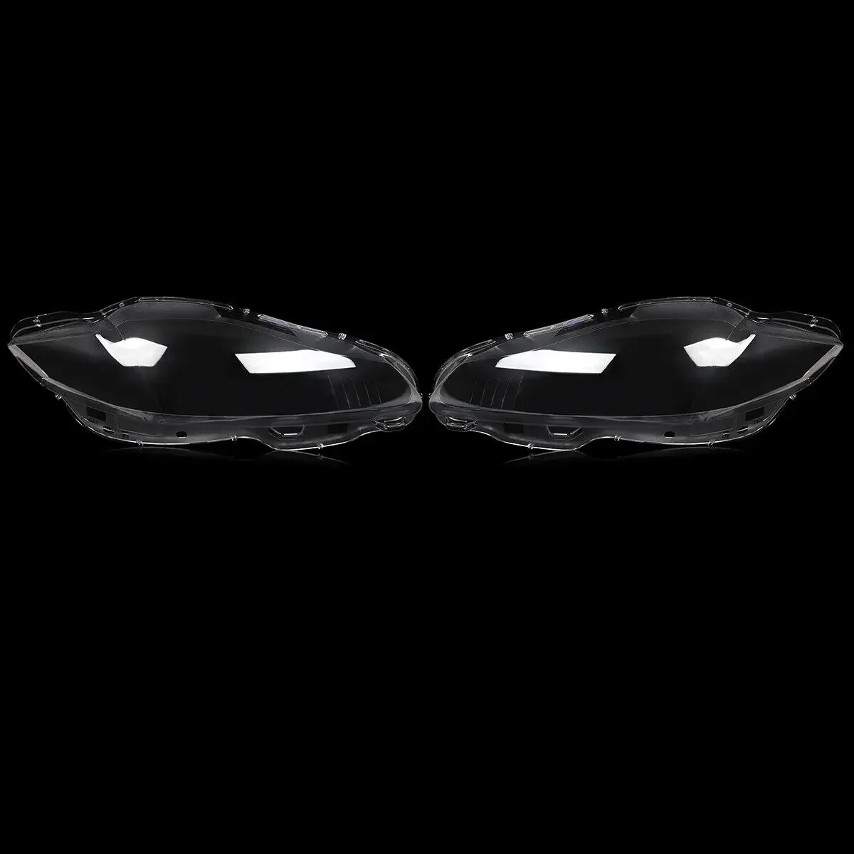 Pair Car Headlight Lens Cover Transparent head light lamp Shell  For Jaguar XJ 2010-2018 LH+RH