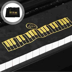 Capa universal para teclado de piano, pano resistente ao desgaste, protetor de piano elétrico, prático, capa contra poeira