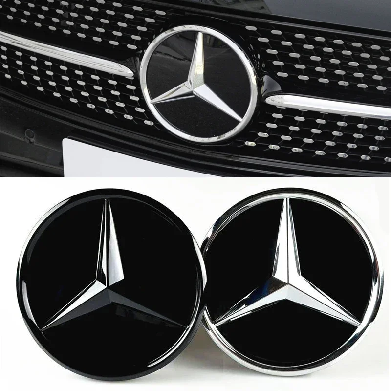 Car Grill Emblem Star Badge Front Grill Logo For Mercedes Benz GLC GLE GLS 2015-2021 W166 W167 W253 X205 X253 X167 accessories