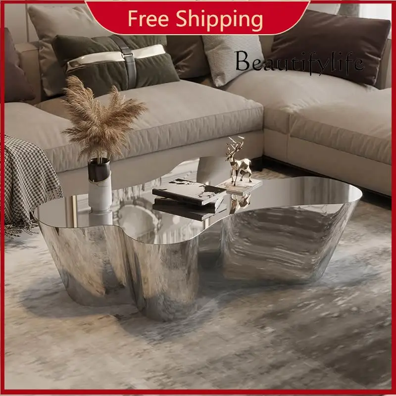 C Special-shaped Modern Coffee Table Minimalist Natural Living Room Side Tea Table Nordic Unique Mesa Centro Salon Home Furnitur