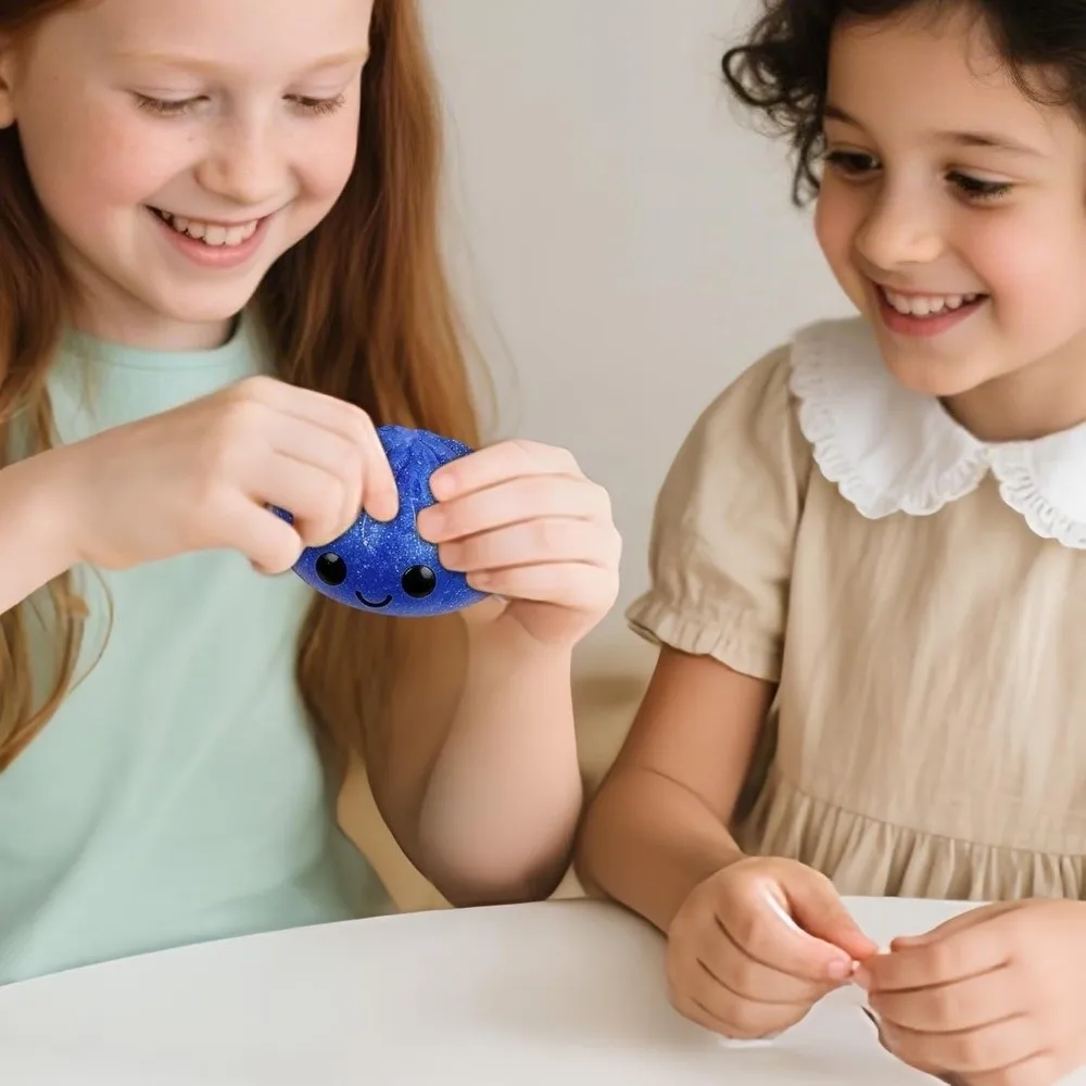 

Мягкая игрушка-антистресс «Глиттерные пельмени» с эффектом медленного восстановления формы, имитирующая паровую булочку, для снятия стресса и расслабления