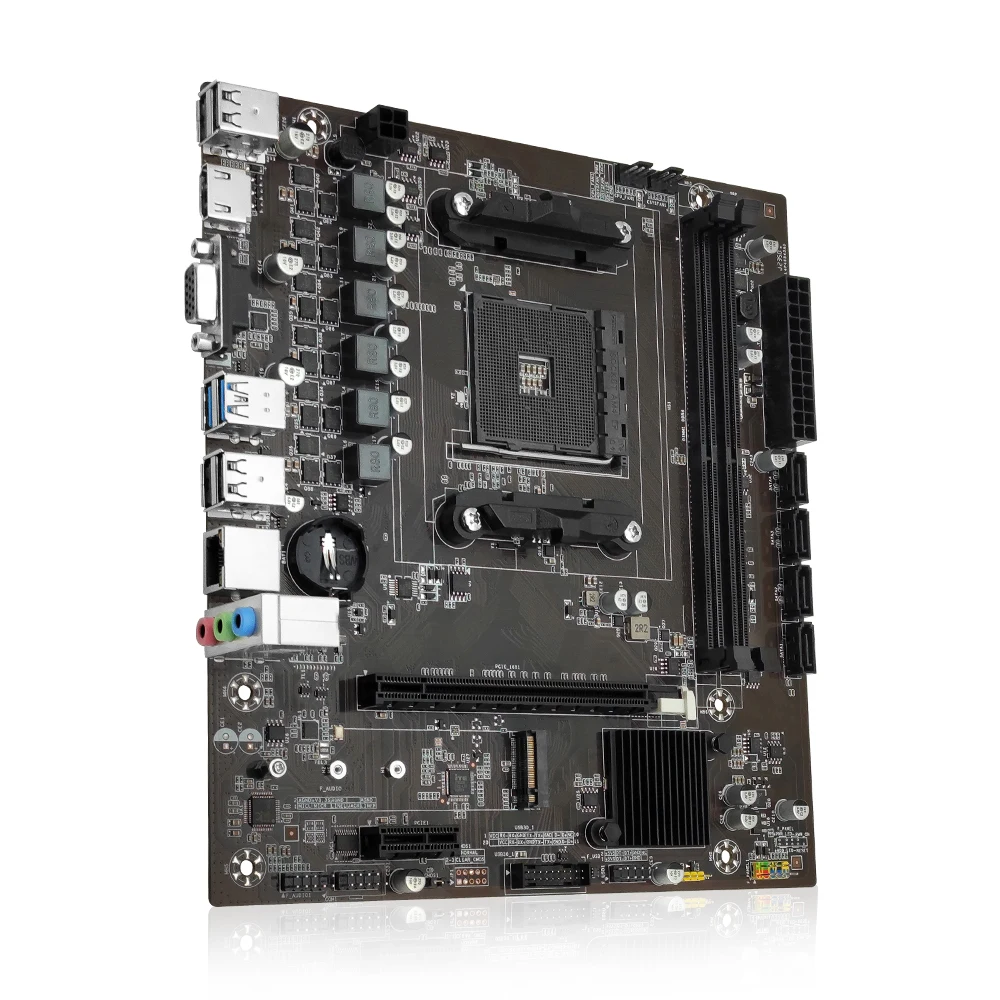 Imagem -02 - Motherboard Slot Am4 Suporta Amd Ryzen Geração 15 Cpu Hdmi Vga Desktop Memória Ddr4 Dual-channel Nvme M.2 Ngff Machinist-b450