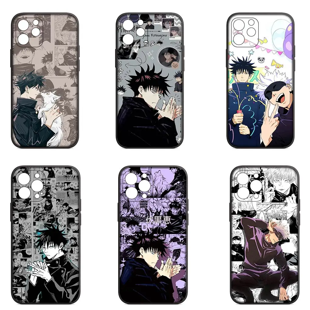 Fushiguro Megumi Jujutsus Gojo Satoru Kaisens Phone Cover Case for Apple iPhone 15 14 Plus 13 12 Mini Pro Max + 13Pro 14+ 15+