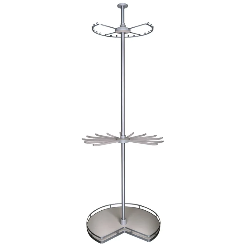 

Rotating hanger 360-degree multi-function cloakroom corner storage three layers