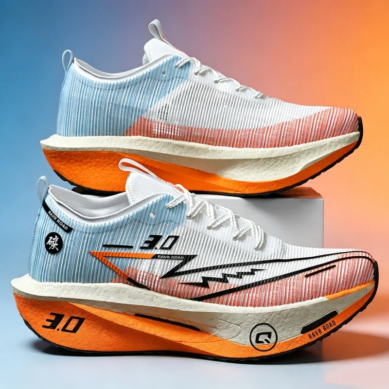 Exercise‌ Running Shoes Carbon Board Marathon Men Sports Shock-Absorbing Unisex Comfortable Athletic Speciality RacingSneakers
