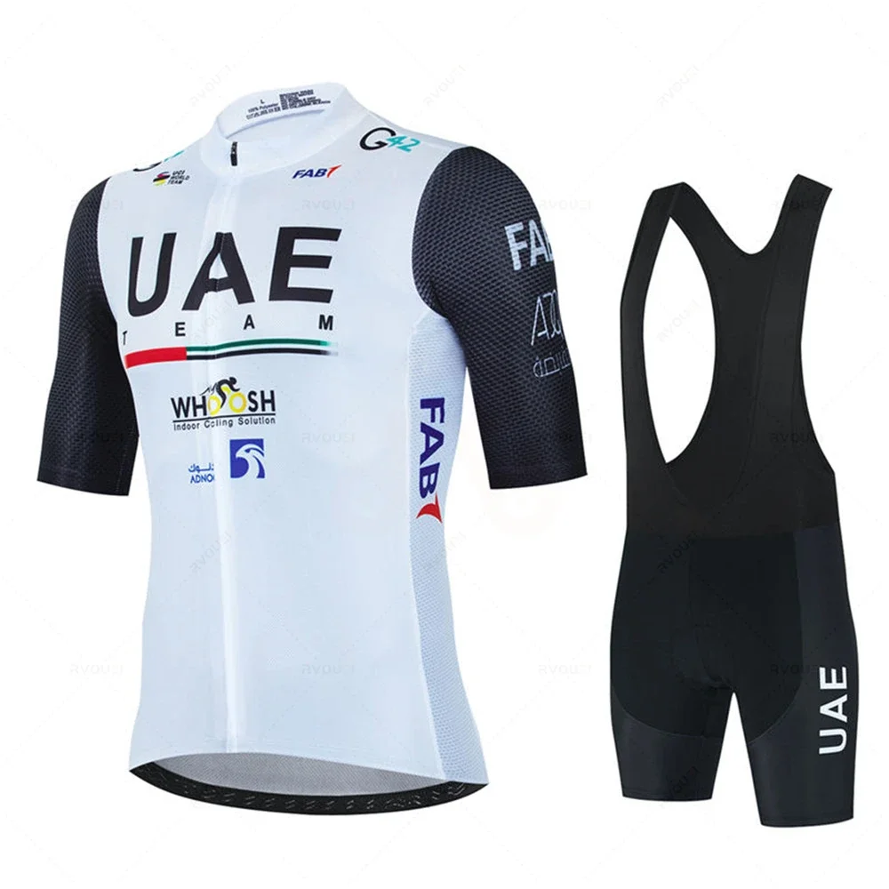 2024 Uae Cycling Jersey Set MTB Uniform Bike Clothing Summer Breathable Bicycle Shirt Ropa Ciclismo Bib Pants Maillot Ciclismo