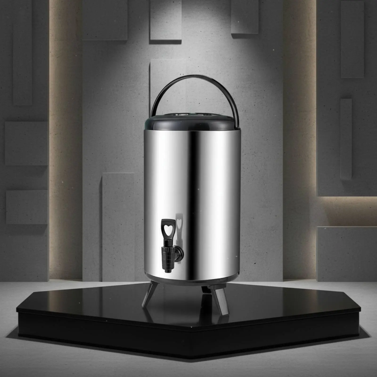 

Insulated Beverage Barrel with Tap Large Capacity Insulated Beverage Dispenser Stainless Steel Drink Dispenser Rust-Resistant