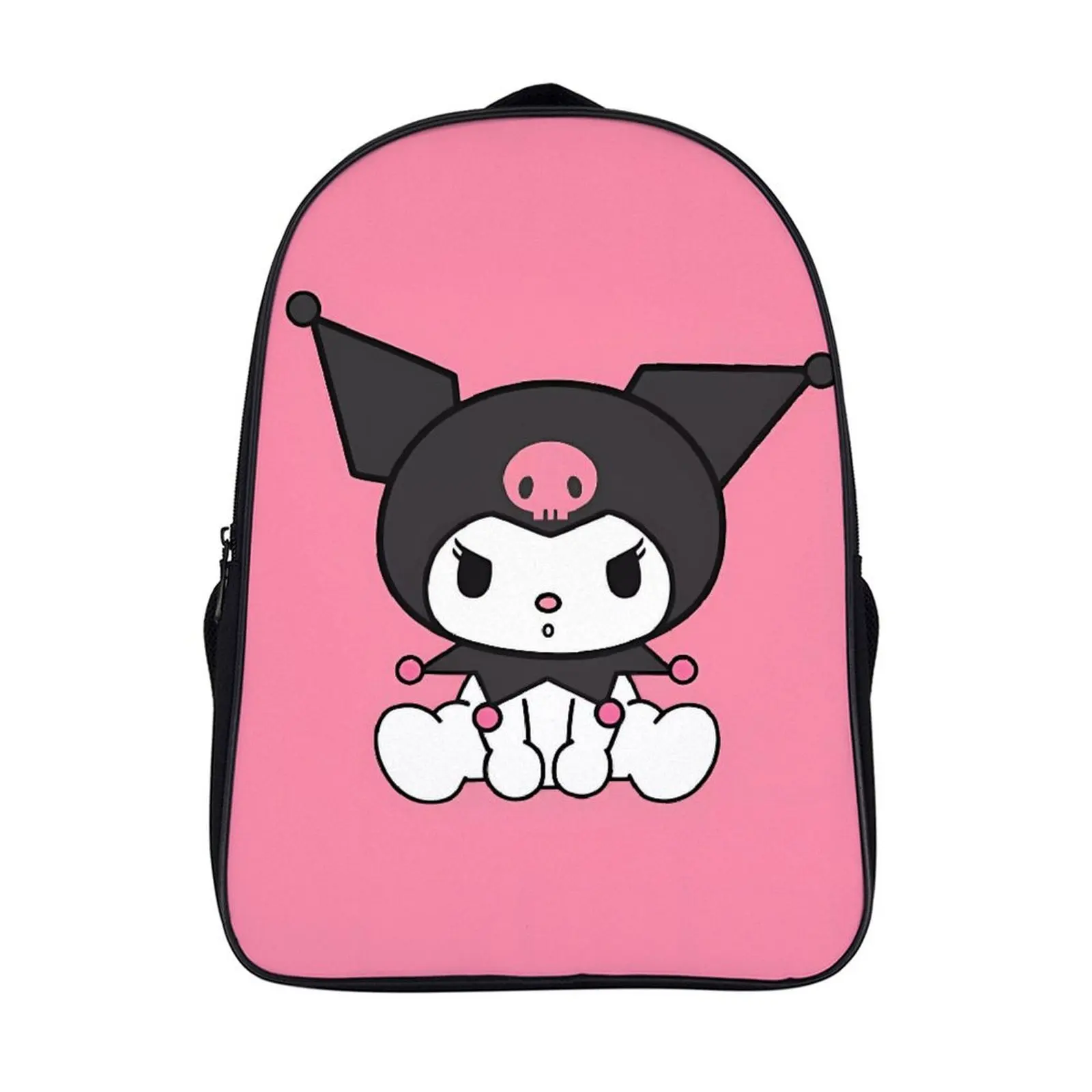 

Fashion Student's Backpack Cartoon Sanrio Kuromi School Bag 16 Inch 2 Compartment Backpack Student Schoolbag