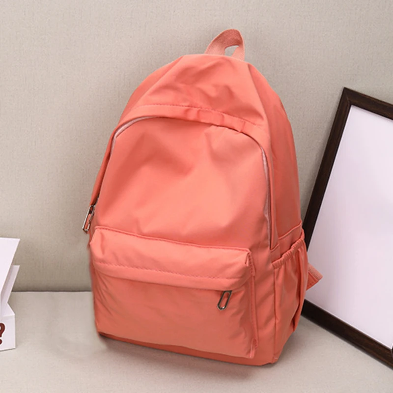 Frauen Schulranzen Wasserdicht Große Kapazität Schule Rucksack Glatte Zipper Solide Teenager Mädchen Casual Daypack Tasche Student Versorgung NEUE
