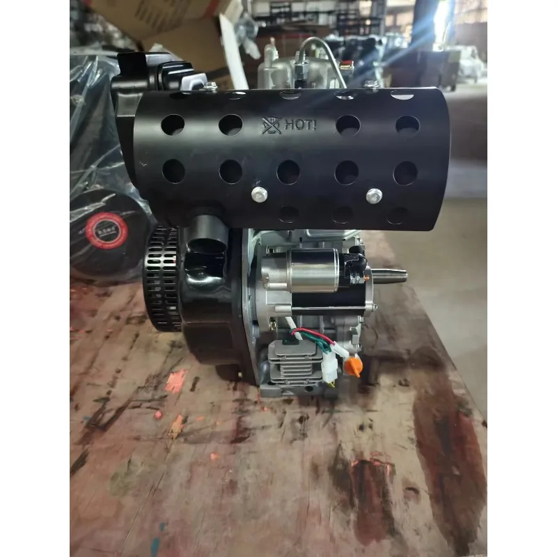 186F 192F Электрический запуск, одноцилиндровый дизельный двигатель с воздушным охлаждением / 8 л.с., 10 л.с., 4-тактный механический матричный двигатель с прямым впрыском, 10 л.с.