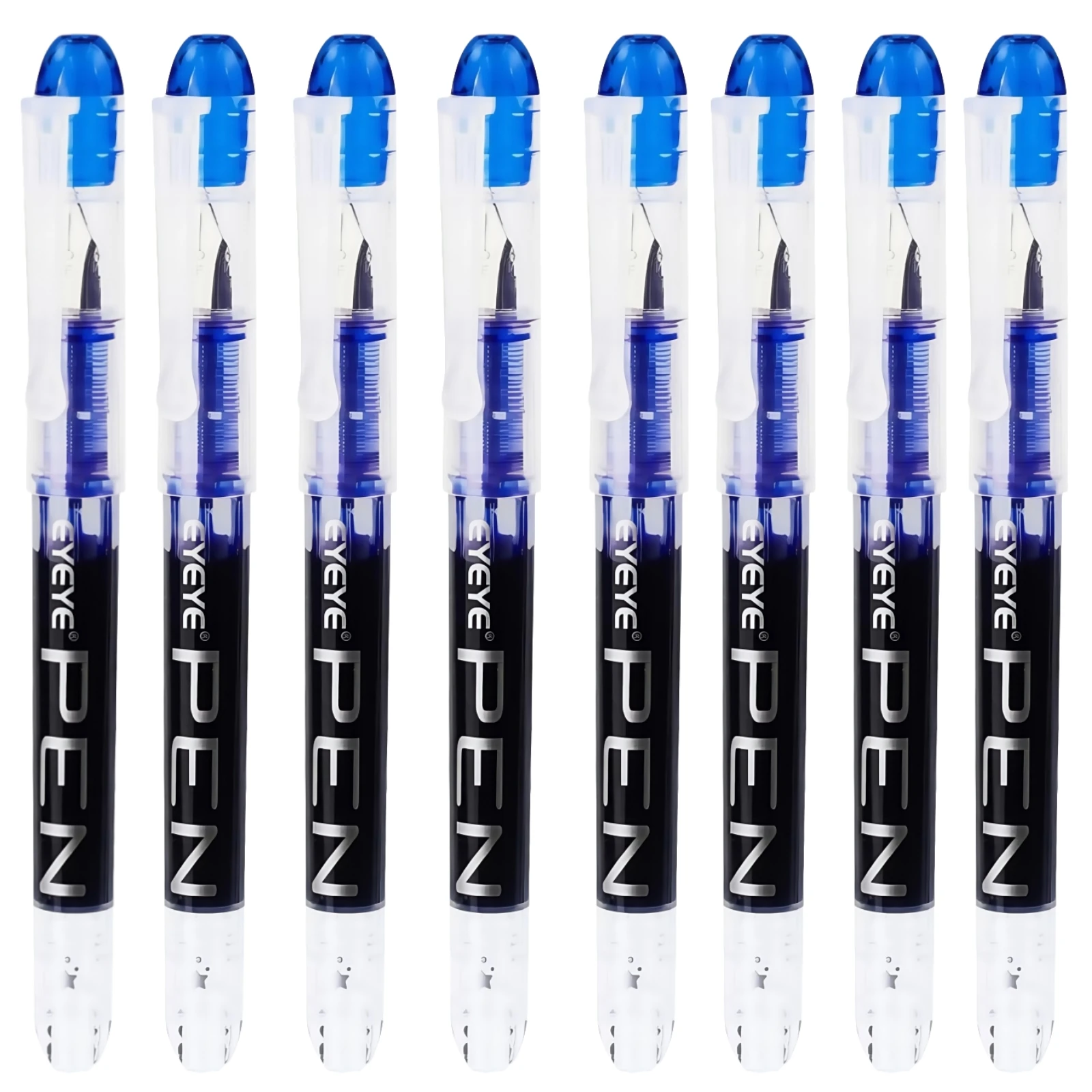 Wegwerpvulpennen, rechte vloeibare vulpennen, voor schrijven, sneldrogende inktpen, soepel schrijven veelkleurige kunstbenodigdheden