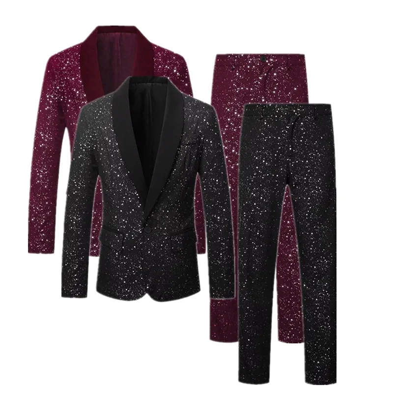 

Men's Formal Attire for Banquets and Parties Stylish Men's Suit Sets
