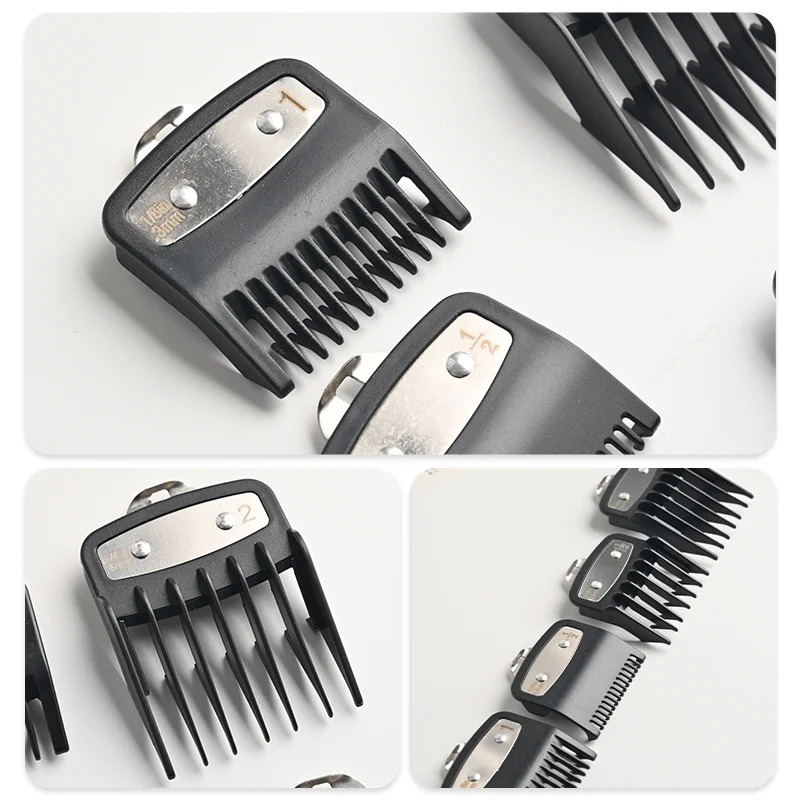 3 Pcs Hair Clipper Guards Guide Combs Set Trimmer Cutting Attachments 1.5mm 3mm 4.5mm Styling Tools Compatible