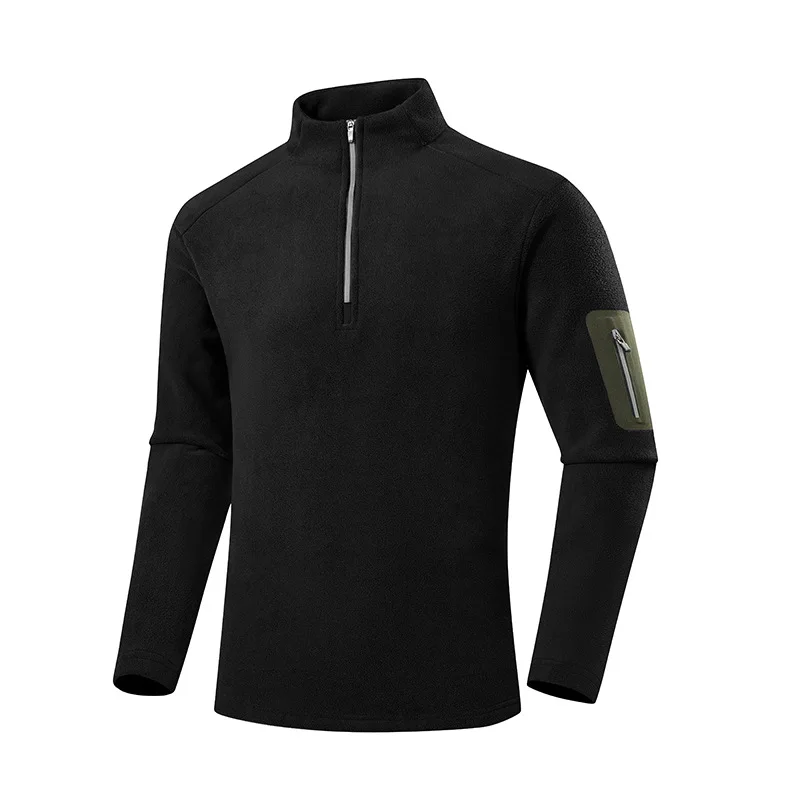 Polar Fleece Jacket 2024 Outdoor Sports Casual Warm Zip Up Inner Lining Mid Layer Thermal Baselayer Shacket