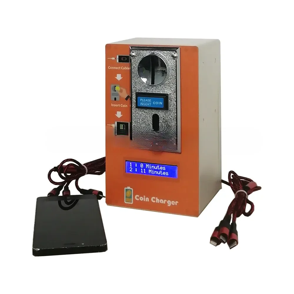 Tecnologia 3 in 1 USB Charger Cable Cheap Coin-Operated Phone Mobile Charging Vending Machine Charger Service in Restaurants