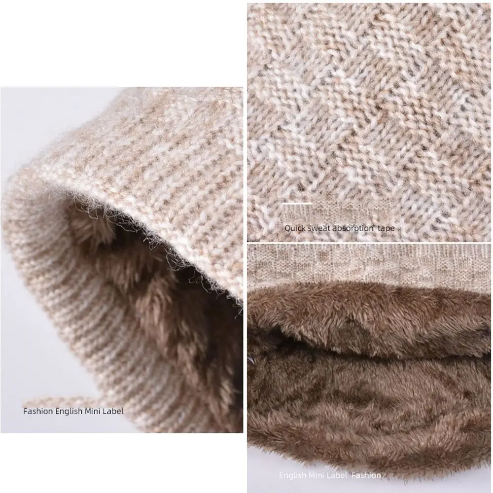 Nekwarmer Winter Beanie Hoeden Sjaal Set Koudbestendig Winddicht Dames Warme gebreide muts Gehoorbescherming Dikker