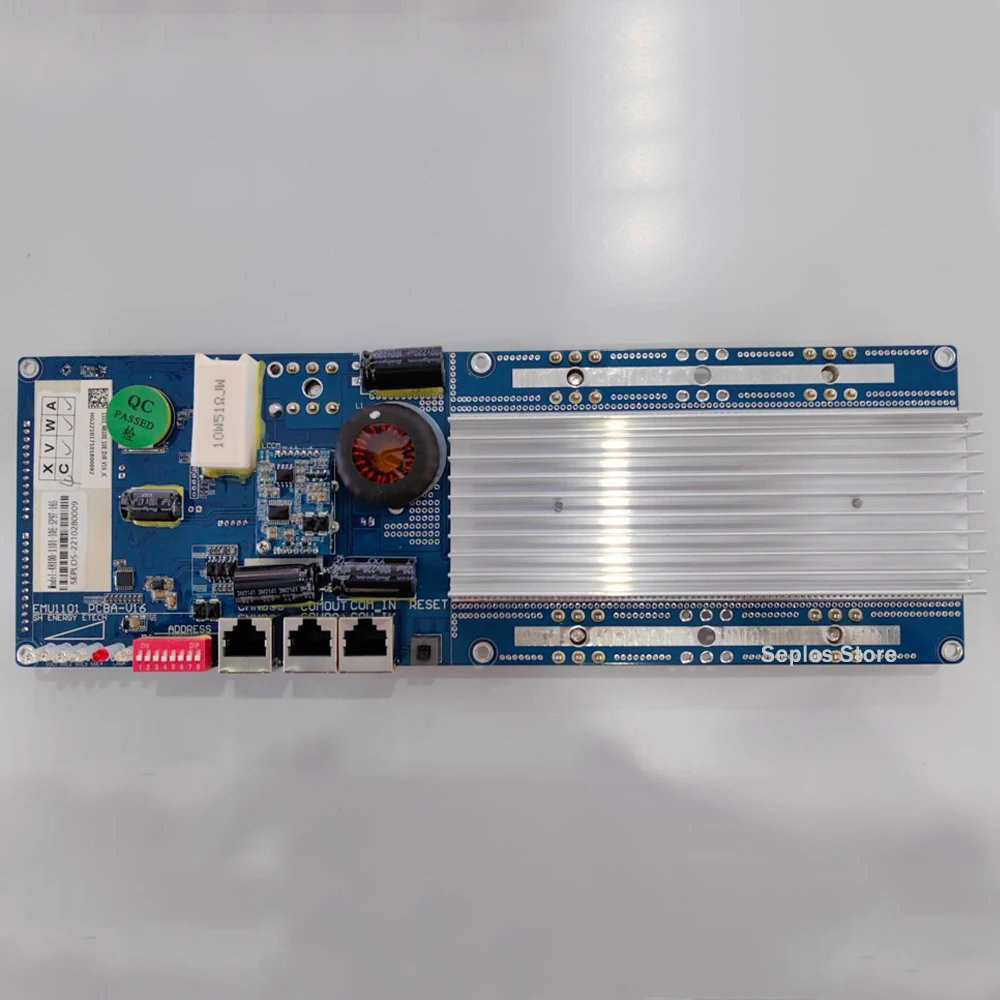 Seplos BMS 8S 13S 14S 15S 16S 100A 150A 200A 48V CAN/RS485 Board Bluetooth Li-Ion LiFePO4 Battery Communicate to Inverter 10E