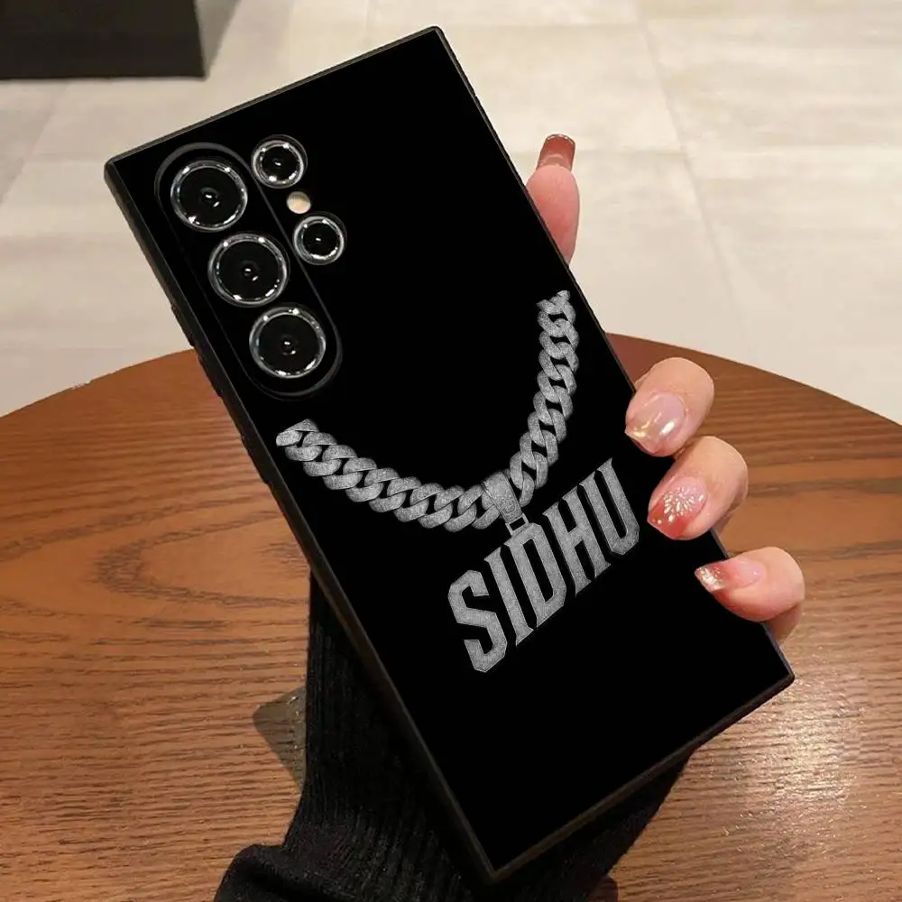 حافظة هاتف S-Sidhu Moose Wala بدون اسم FBX 1 لهاتف سامسونج S25، S24، S21، S22، S23، S30، Ultra، S20، Plus، Fe، Lite، 5G غطاء أسود #6