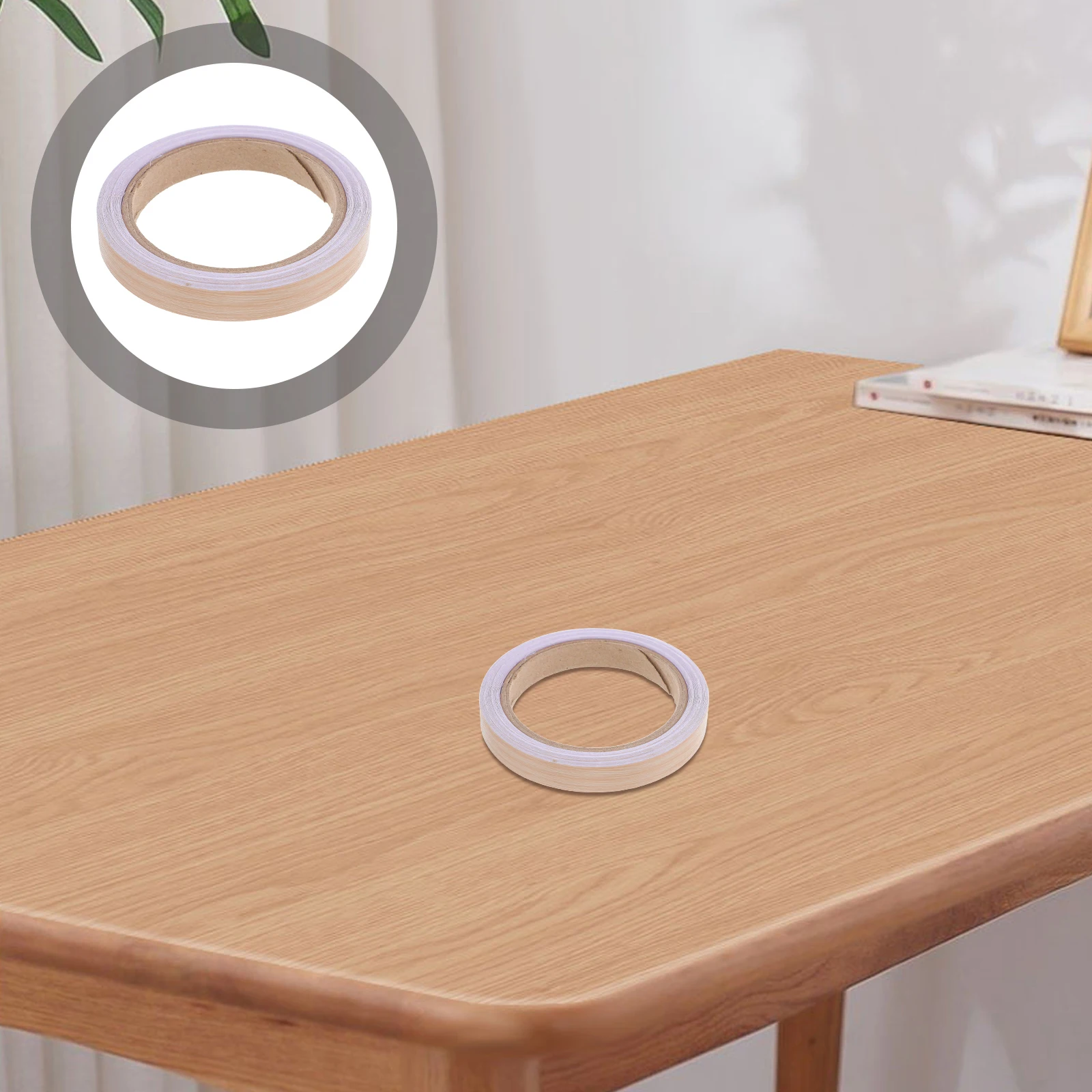 

1 Roll Self Adhesive Wood Grain Edge Banding Strip For Furniture Cabinet Table Repair Restoration Conceal Imperfections