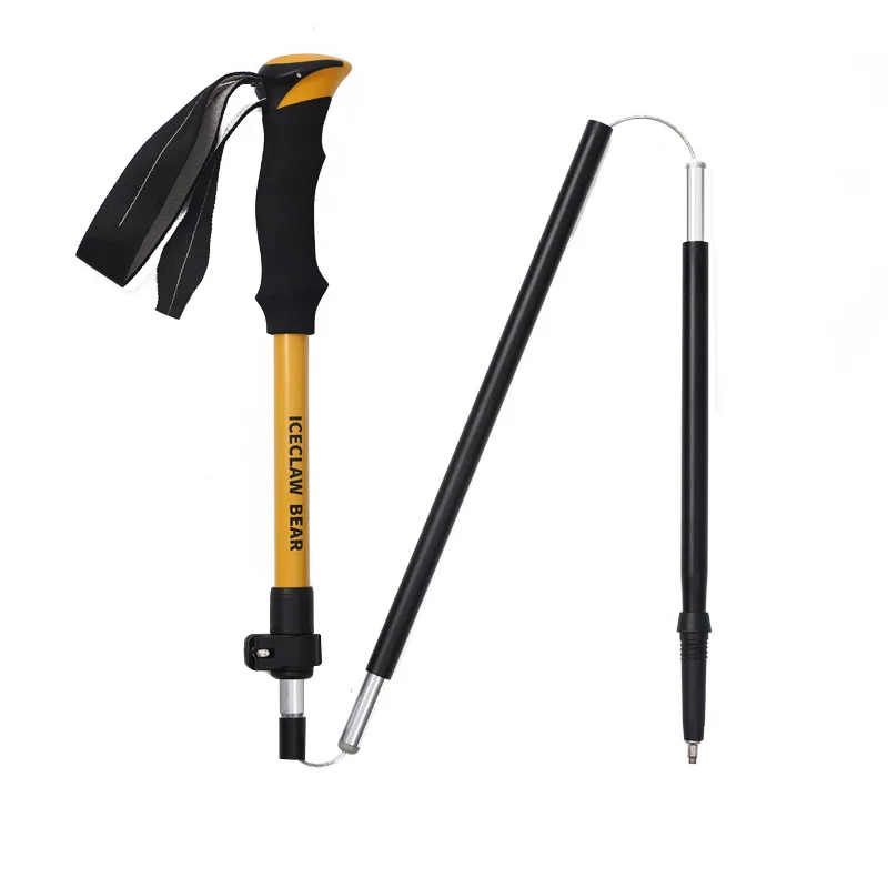 

Aluminum Alloy Hiking Pole Telescopic Outer Lock Ultra-light Stick Off-road Cane Perfect for Walking, Camping & Backpacking
