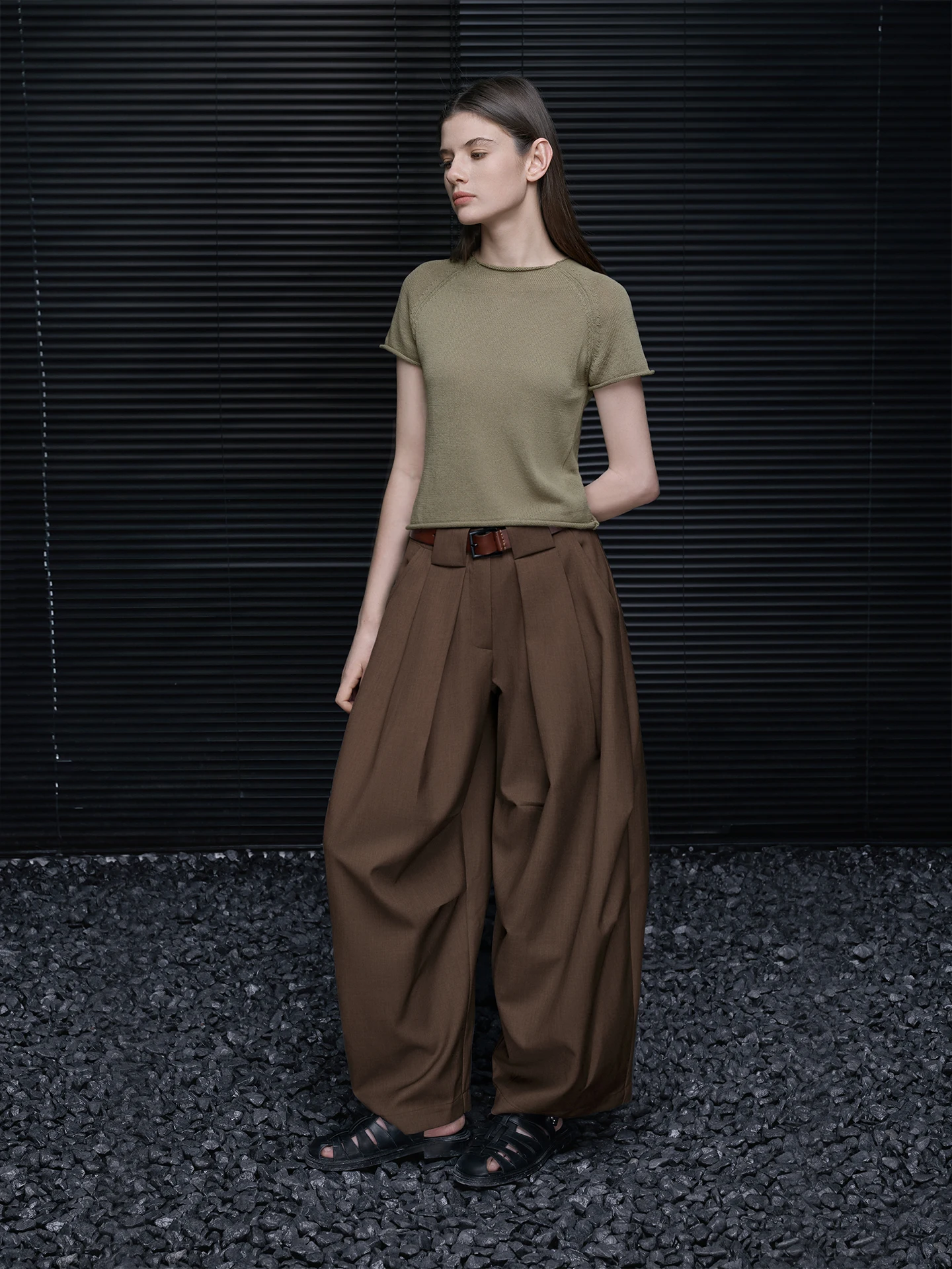 

Loose Wide Leg Suit Pants Women's Spring 2026 New Style High Drape Lazy Versatile Ultra Popular Online Exclusive Polyester Blend