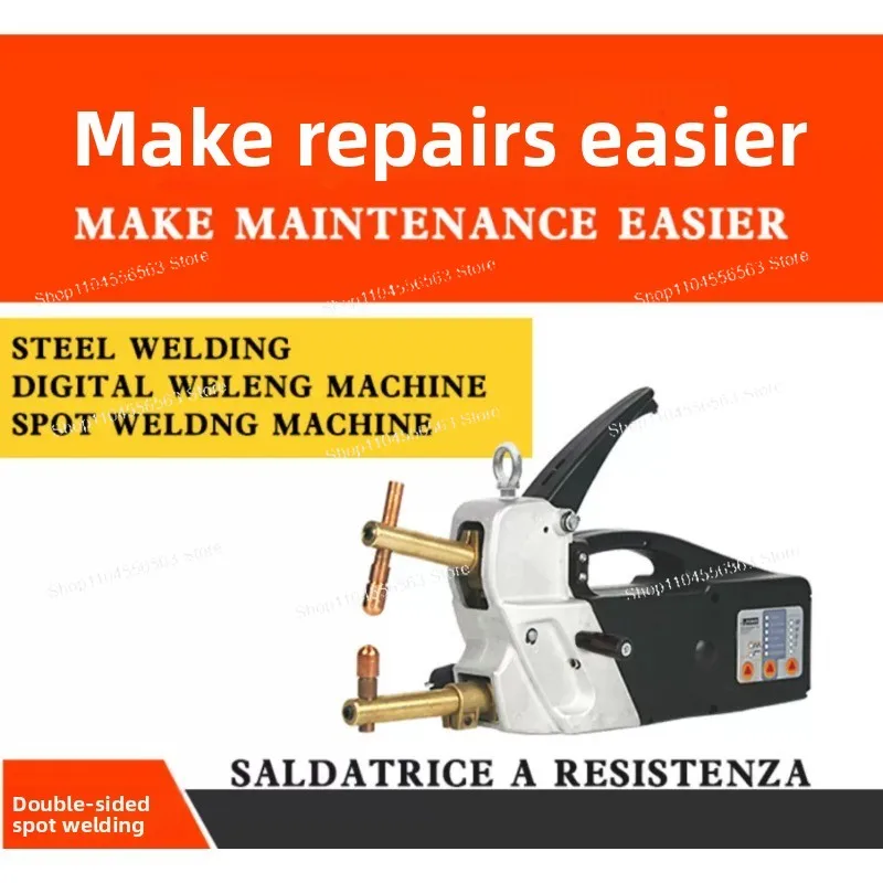 Handheld Double-Sided Spot Welder for Auto Body Repair, Portable Small Resistance Butt Welding Machine for Sheet Metal