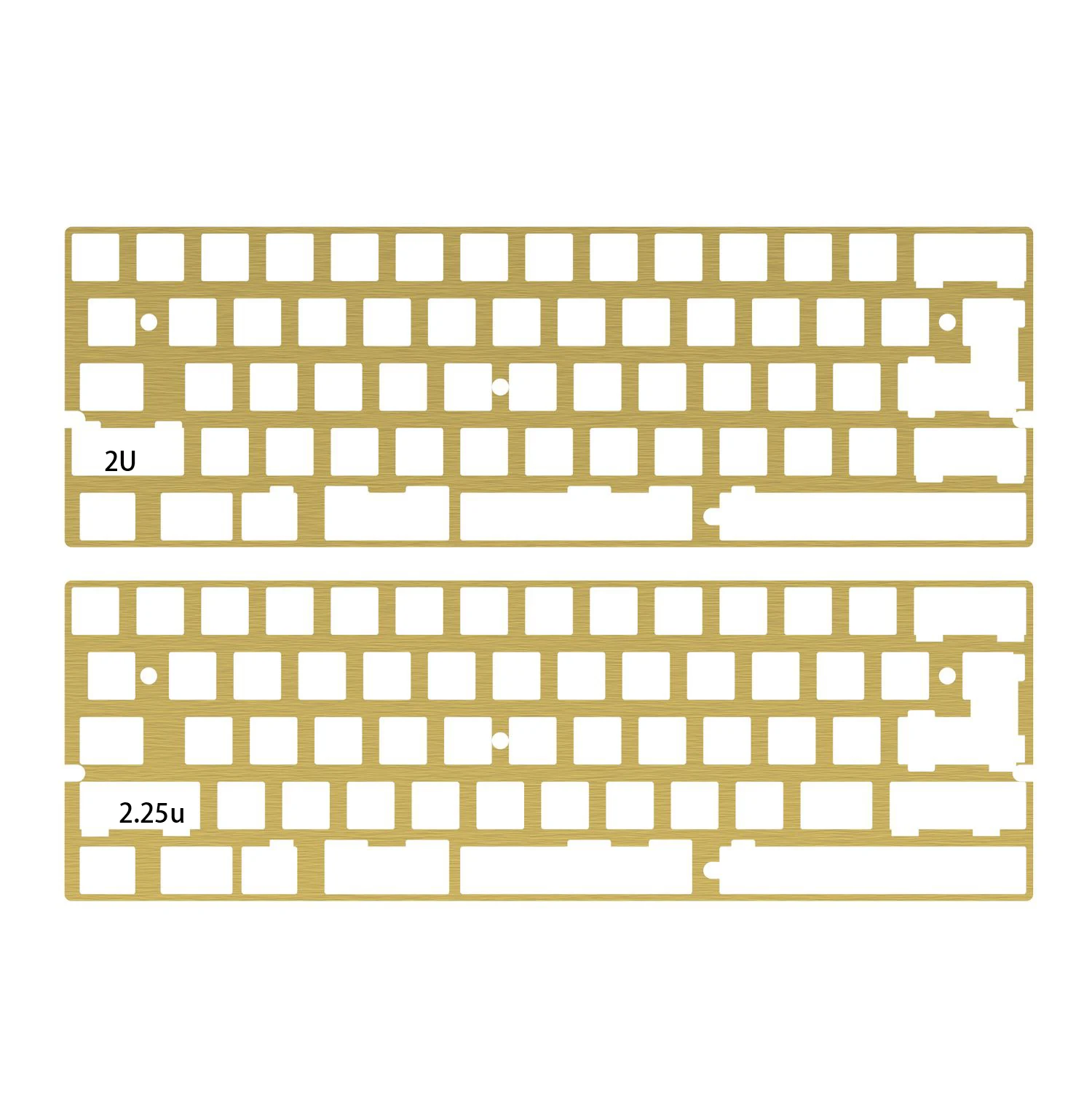 

60% 61 64 Brass Plate Minila ANSI ISO For DZ60 GH60 XD64 Bface YD64MQ DIY Mechanical Keyboard