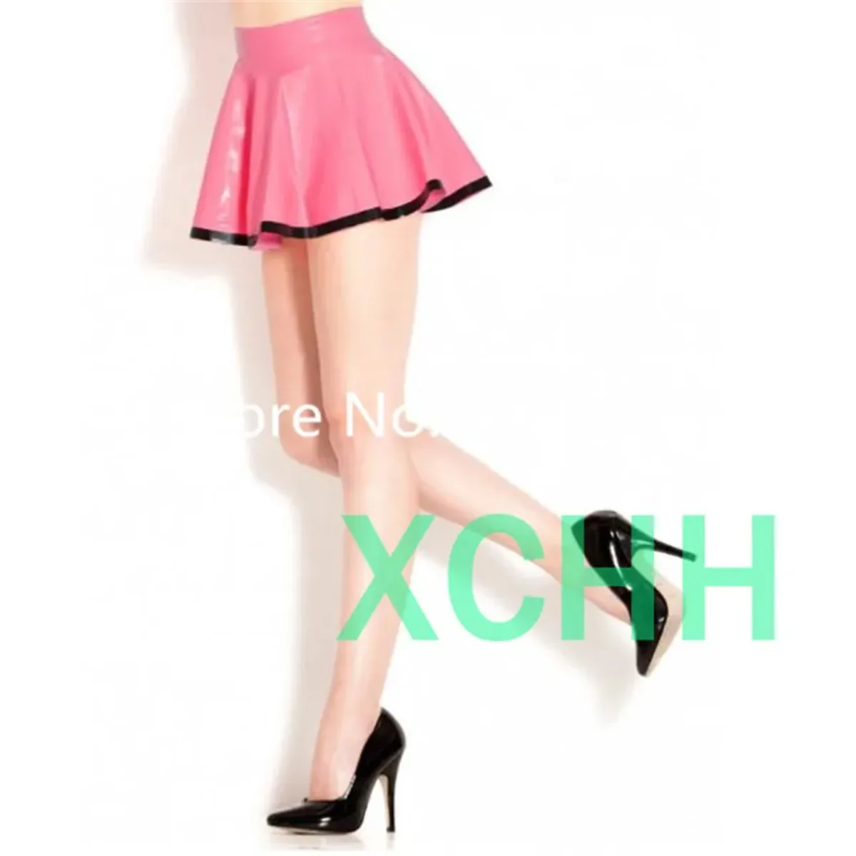 

Sexy Latex Rubber Women Skirt Mini Dress Dance Costume Fetish Sexy Lingerie for Women