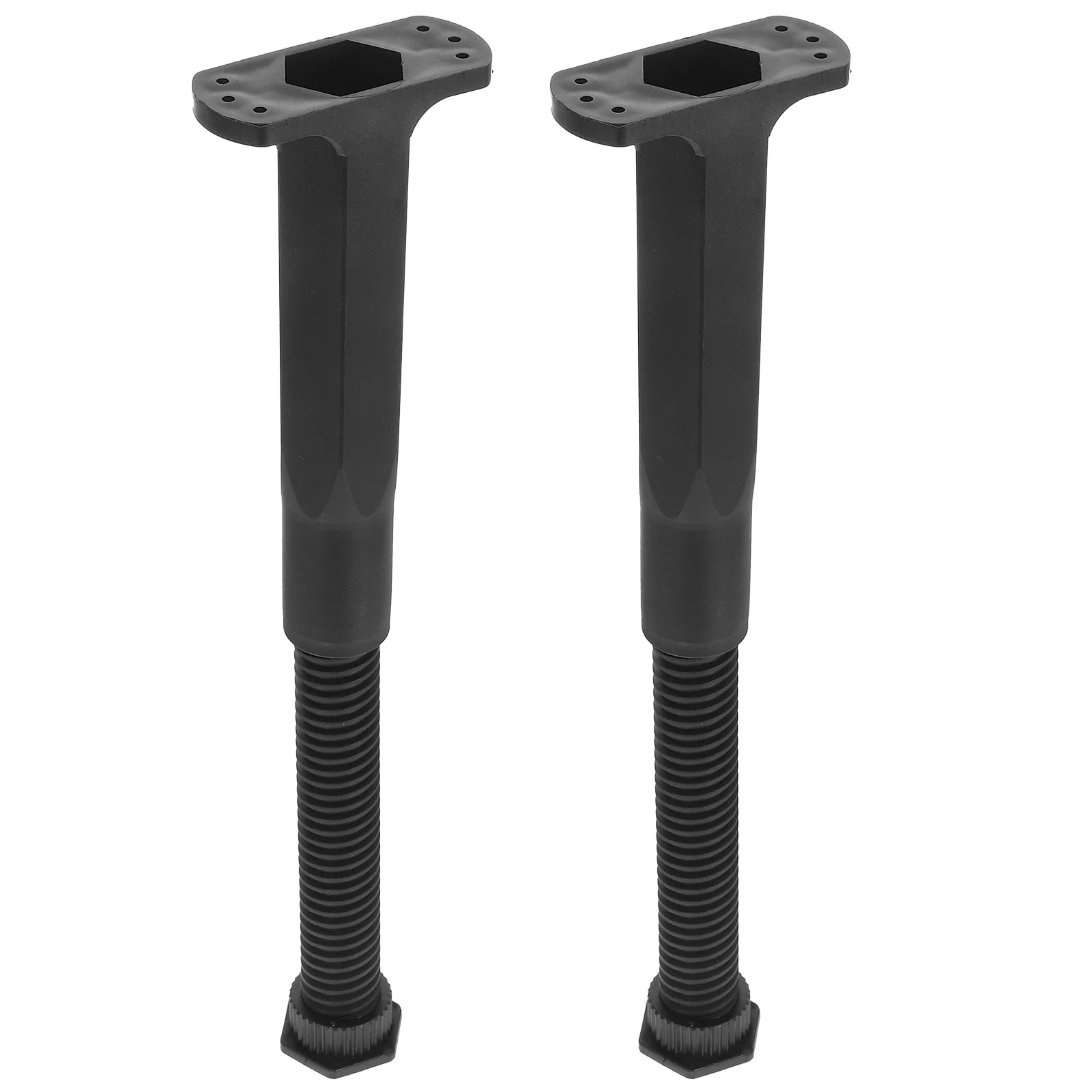 

2pcs Adjustable Height Support 19.5-37.5Cm Heavy Duty Furniture Replacement Parts T-Shaped Design Sturdy Pp Material For Frame