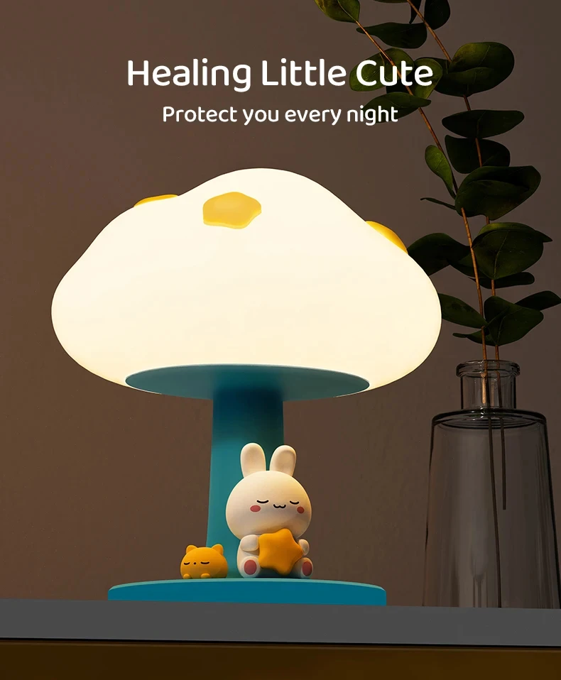 

Cloud cartoon creative cute gift atmosphere light usb rechargeable home bedroom table lamp with bedside sleep night light