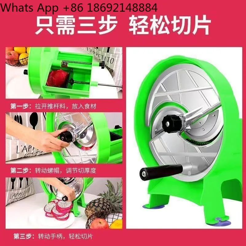 Stainless Steel Slicer Manual Multifunctional Commercial Fruit and Vegetable Large Potato Sliced Vegetable Cutter