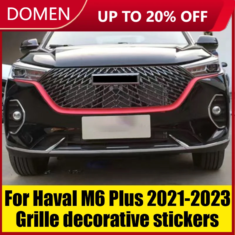 

Для Haval M6 PLUS 2021 2022 2023, решетка для бров, передний и задний бампер, декоративные наклейки для кузова