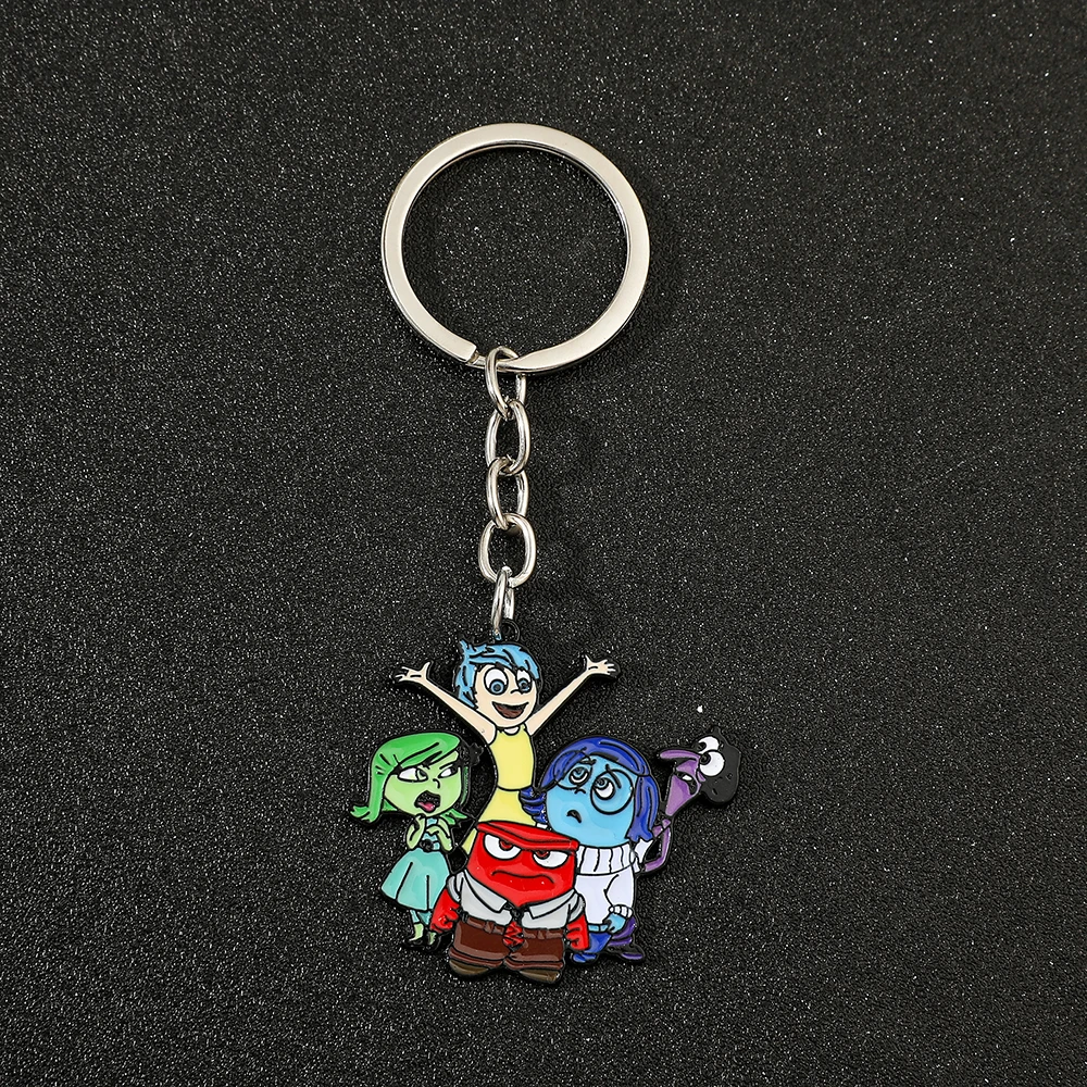 New Disney Cartoon Inside Out Keychain Creative Quirky Keychain Personalised Friend Gift