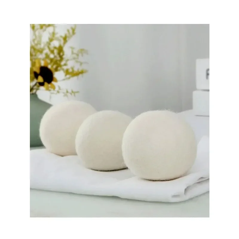 1/6 Pcs Wool Dryer Balls  Lint Rollers Anti-tangle Anti-wrinkle Fluffy Static-free Drying Balls for Tumble Dryers